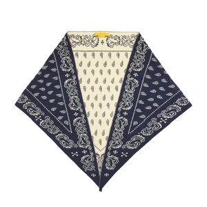 NWT Guest in Residence Wild Rag Bandana Cashmere Scarf in Midnight Butter